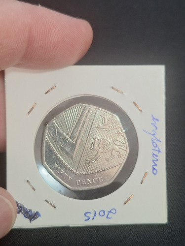 Moeda Reino Unido 50 Pence, 2015