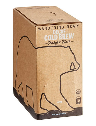 Café Liquido Cold Brew Wanderingbear Negro Decaf 2.8l