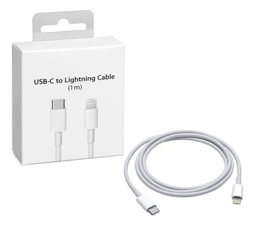 Genérica Usb Type C To Lightning Charging Cable Color Blanco