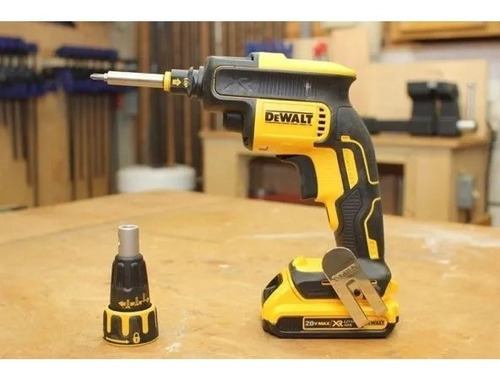 Destornillador para paneles de yeso, 20 V, 2 pilas, 5 Ah, Dewalt Dcf620, color amarillo, voltaje 20 V