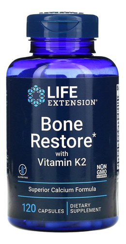 Life Extension Bone Restore con vitamina K2 120 cápsulas