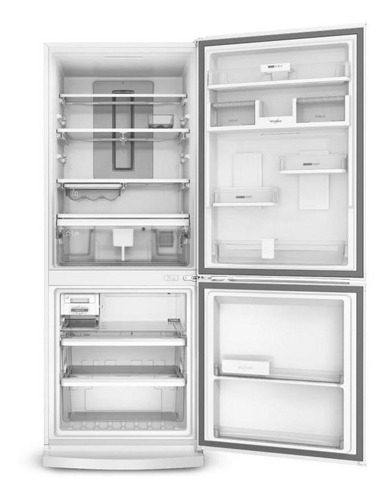 Imagen 3 de 5 de Heladera inverter no frost Whirlpool WRE57D2 blanca con freezer 443L 220V
