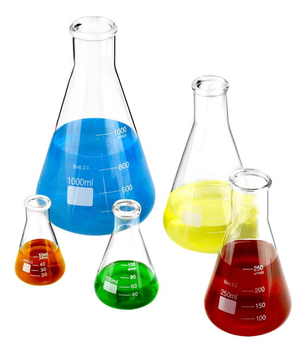 Erlenmeyer Graduado Vidrio 500ml