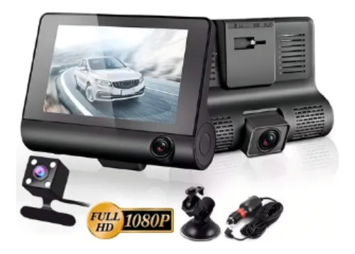Cámara Dvr Doble Trasera Y Delantera Para Auto Full Hd Graba