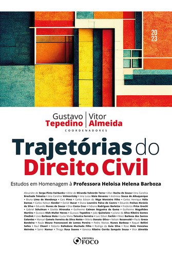 Trajetórias Do Direito Civil, De Almeida, Vitor. Editora Editora Foco, Capa Mole Em Português