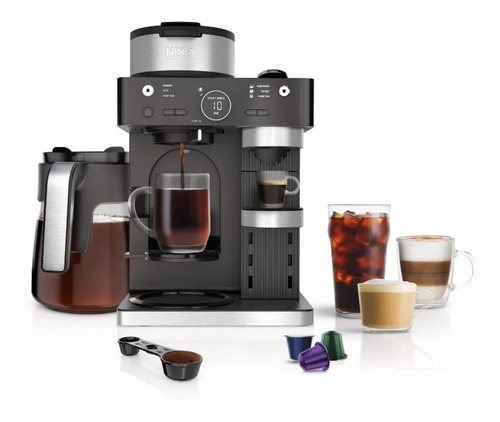 Ninja Cfn601 Espresso & Coffee Barista System, Café De Una S Color Negro 120V