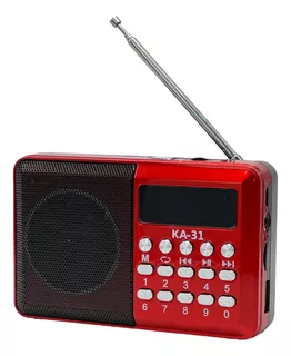 Rádio Portátil De Bolso Digital Fm Pendrive Sdcard Usb Jd-31