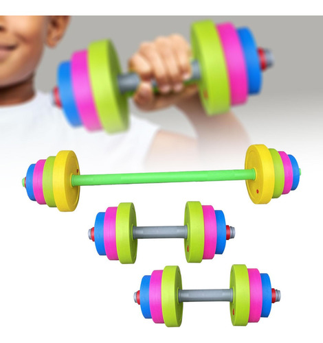 3 Pcs Niños Dumbbells Conjunto De Equipos De Entrenamiento