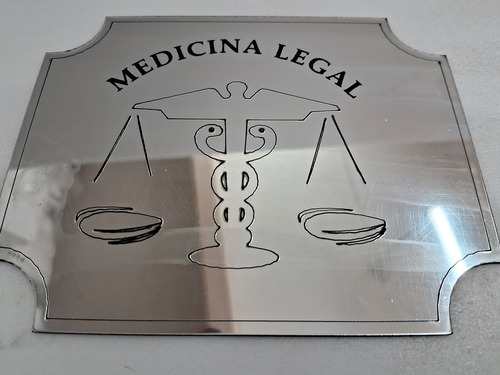 Placa Metalex Grabado Laser Acero Cepillado