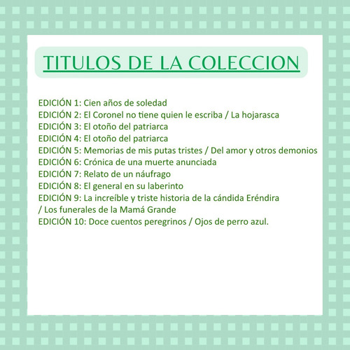 Imagen 4 de 10 de Coleccion Gabriel Garcia Marquez Tapa Dura Varios Titulos