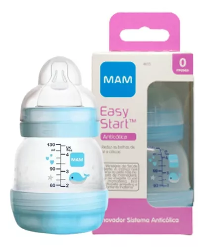 Biberón Anti Colic 130 ml + Chupete Start 0-2 MAM