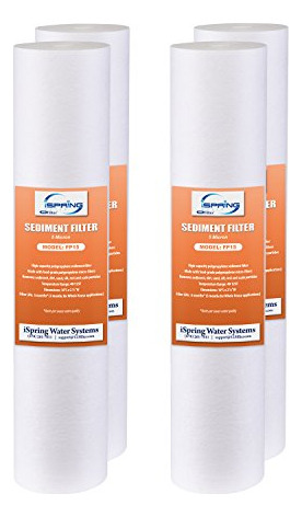 Filtro De Sedimentos Universal Ispring Fp15x4 De 5 Micrones,