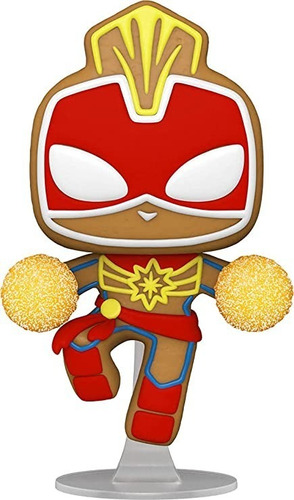 Funko Pop Marvel Holiday Gingerbread Captain Marvel 936 New
