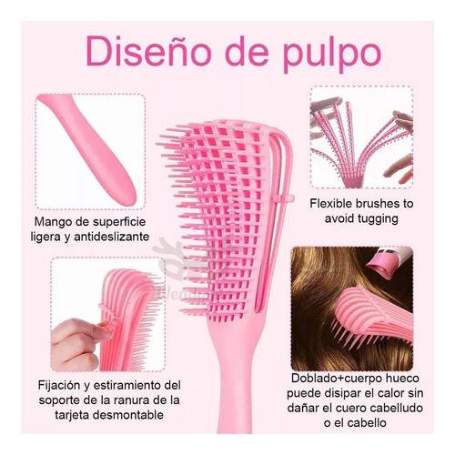 Cepillo Cabello Desenredar Rizado Tangled Wet Brush Peines