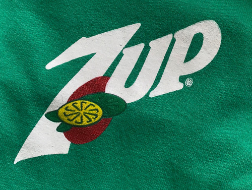 Seven Up Zup Playera Vintage Soda Estampado Humor 90s Rara L (Usado)