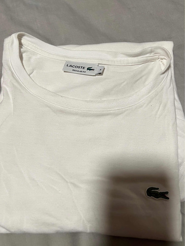 Remera Lacoste Hombre Manga Corta Básica Talle 6 Xl Chica