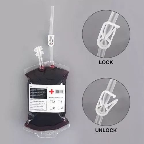 Set De 10 Bolsas De Sangre Falsas Para Fiesta De Halloween