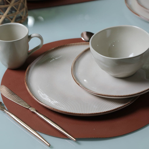 Aparelho De Jantar 16 Peças Raio E Clay Porto Brasil