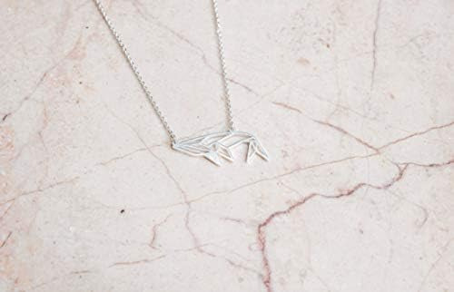 La Menagerie Joyería De Origami De Plata De Ballena Y Collar