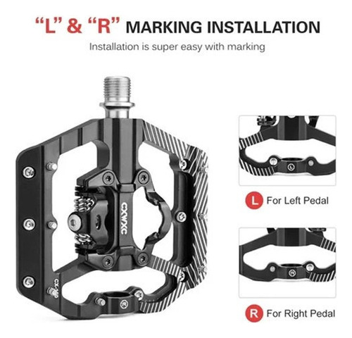 Gtr Pedal Mtb Pedal De Bicicleta Multiusos De Doble