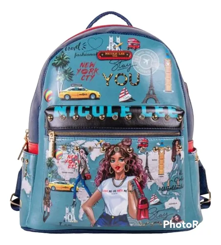 Mochila Urbana Nicole Lee Usa Travel Env o gratis