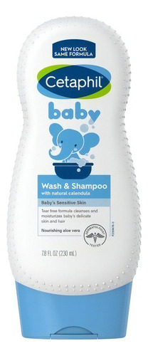 Cetaphil Baby Wash Shampoo Organico Calendula 230ml 3 Pack