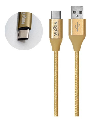 Cable Usb A Usb C De 1m De 4,8a Con Malla De Tela Nscateuc3a