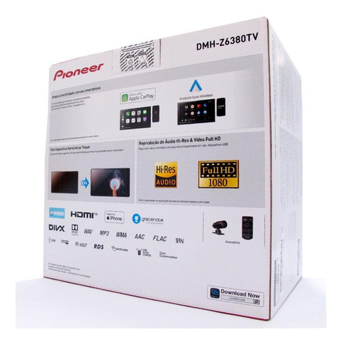 Imagem 5 de 9 de Som Automotivo Multimídia Dmh-z6380tv Bluetooth Tv Pioneer