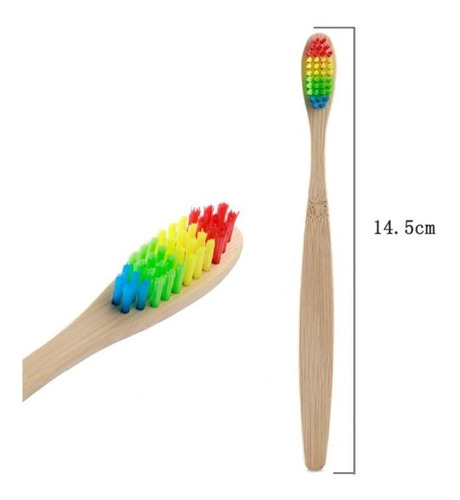 Imagem 9 de 9 de Escova De Dentes De Bambu (5 Unidades)