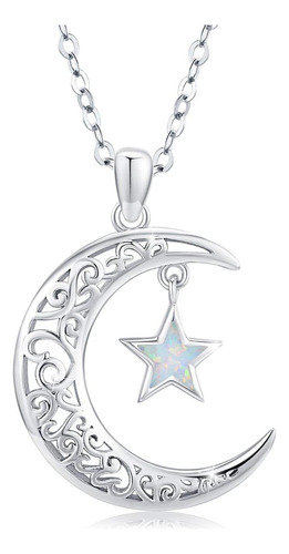 Trishula Collar De Luna Para Mujer, Colgante De Estrella De 