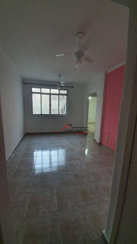 Imagem 1 de 10 de Apartamento Com 1 Dormitório À Venda, 48 M² Por R$ 270.000,00 - Gonzaga - Santos/sp - Ap3189