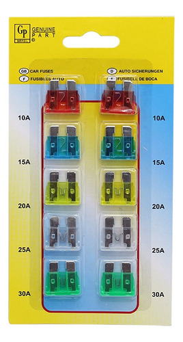 Fusible Enchufe Kit 10 Piezas Comun