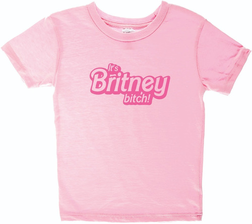 Remera Britney Spears Rosa Niña #1