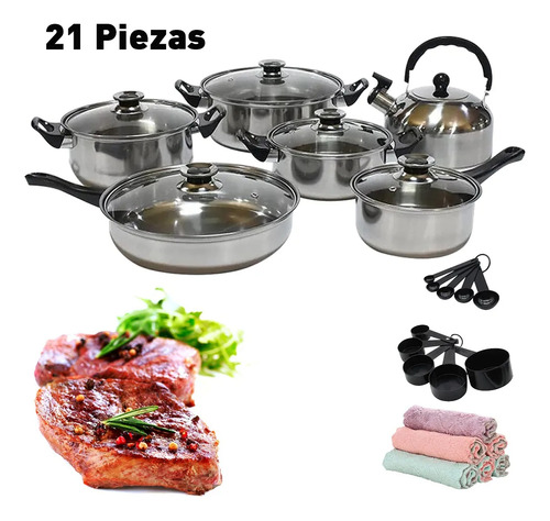 Juego De Utensilios De Cocina Para Cazuela Y Sartén De Acero