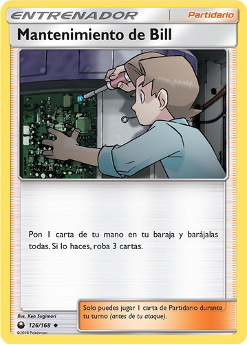 Pokemon Sun Supporter Bill Maintenance 126/168 Español