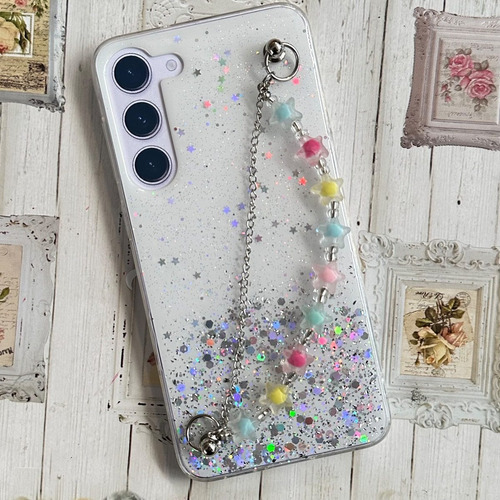 Funda Brillito+cadena Estrellitas Para Samsung S23+ Plus