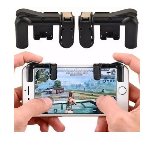 Suporte de Celular para Jogos Game Handle Manete Para Celular Gatilho FRE  FIRE PUBG L1 + R1