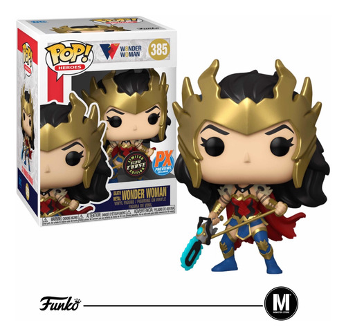 Funko Pop Death Metal Wonder Woman #385 Exclusive Glow Chase