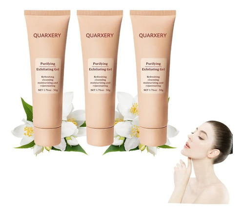 Gel Exfoliante Suave Quarxeria, Gel Exfoliante, 3 Unidades