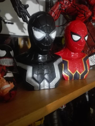 Busto Marvel Spiderman Blacksuit Traje Negro 10cm