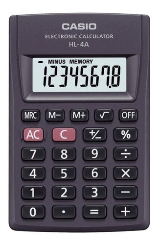 Calculadora De Bolso Casio Hl-4a 8 Dígitos Portátil Original