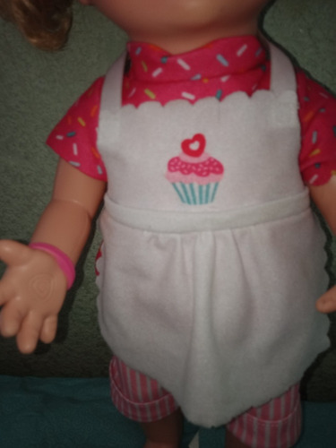 Muñeca Little Mommy Pequeña Chef Mattel Usada (Usado)