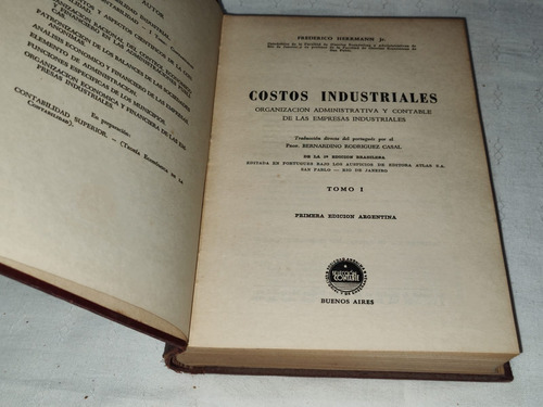 Costos Industriales Tomo 1 - Federico Herrmann Jr. 