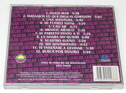 Grupo Niche Lo Mejor Vol. 1 Exitos Cd Original (Usado)