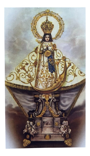 5 Estampa Tarjeta Virgen De Zapopan Enmicada Con Oración