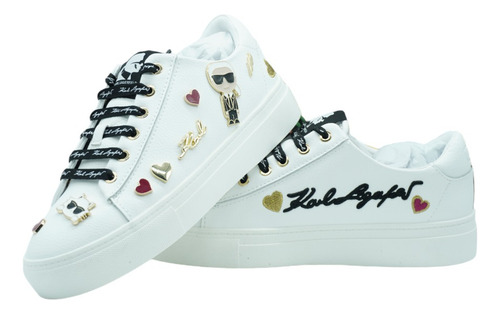 Tenis Karl Lagerfeld Cate Pins - Lace Up Nuevos Originales