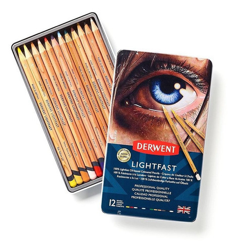 Lápices De Colores Lightfast Derwent Set 12