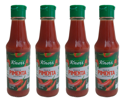 Molho De Pimenta Knorr Kit Com 4 Unidades De 150ml