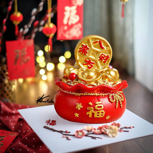 2 Bolsa De Oro Feng Shui Chino Tradicional Vestido De Moneda
