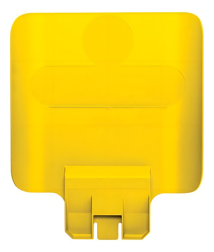 Placa Para Contenedor Rubbermaid Estación Reciclaje Slim J Color Amarillo